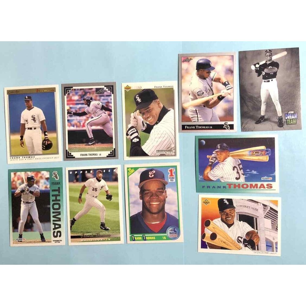 10 Card Lot ,Chicago White Sox, FRANK THOMAS ,1990 Rookie to 1993 NMint!